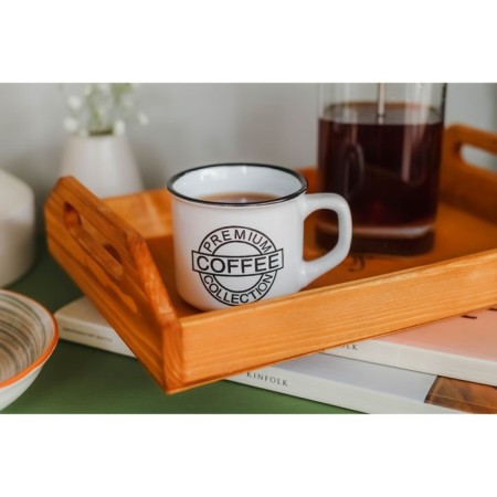 Ceramic share mug "Coffee", 165 ml, white color-3
