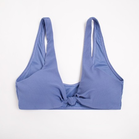 TOP bathing female minaku monophonic, blue color, size 48-5