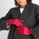 Gloves are female, dimensionless, without insulation, fuchsia color
