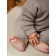 Pants knitted children's amababy pure love comfy, height 92, brown color