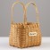 Wicker basket, 19.5 x 14 x 13/27 cm, rattan