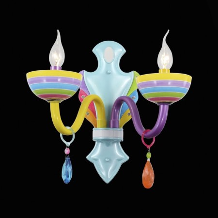 Sconces st. SL672.781.02. Ornato. 2x40 watts, E14, 35x32 cm, colorful color-1