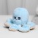 Soft toy "Octopus", blue color