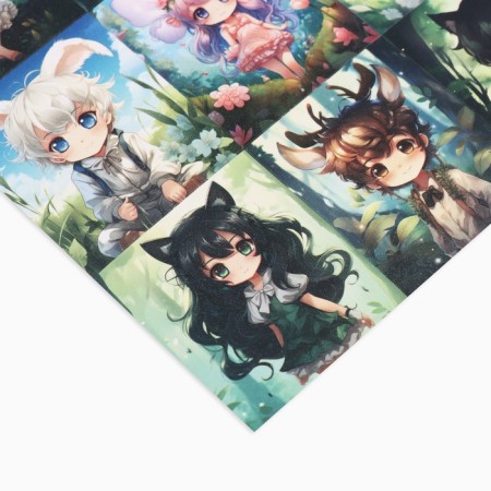 Set of paper stickers "anime", 10 pieces, 11 x 15.5 cm-7