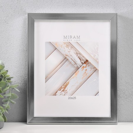 Photo frame Plastic "Gallery" 20x25 cm silver (plastic screen)-5