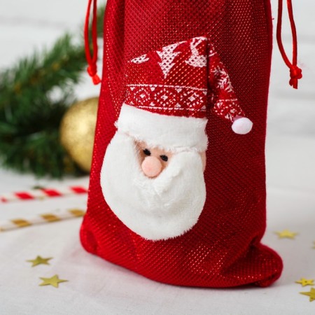 Czech on the bottle "Santa Claus cap with a pattern" on the ties-1