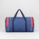 Sports bag with lightning, 3 outer pockets, blue/red color