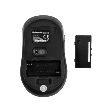 The mouse Defender Hit MM-415, wireless, optical, 1600DPI, 2XAAA (not complete), red-4