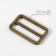 The buckle is regulatory, two -sided, the inner width is 38 mm, the thickness is 3.5 mm, 5 pcs, the color is bronze