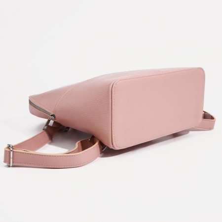 A backpack with a zipper, "Medvedkovo", the color is pink-4