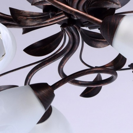 Celeal chandelier "Aida", 8x60W E14, copper 77x77x24 cm-9