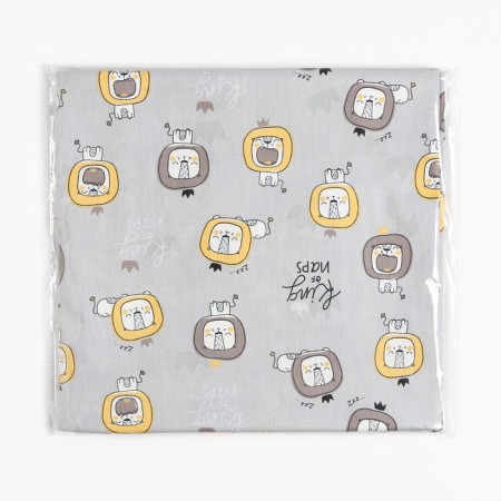 Printed "lion" Sh.160 cm, satin, 100% cotton-4