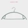 Shoulders - Monnants for clothing Anti -exceling shade "Mint", 42 × 20 cm, set 3 pcs, color green