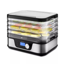 Drywall for vegetables and fruits KitFort KT-1918, 380 W, 5 tiers, black and white