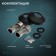 Bath mixer Zein Z3852, single -leaf, shower set, watering can 5 modes, black