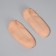 Socks for pedicure, silicone, with perforation, 18 × 8 cm, beige color