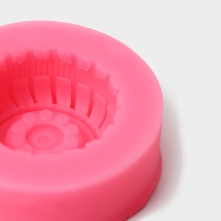 Mold Dolyana "Shine", silicone, d = 6.5 cm, pink color-2