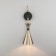 Bra Glustin, 1x60W E14, brass color, black