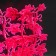 Silicone Aquarium plant, glowing in the dark, 6.5 x 18 cm, red