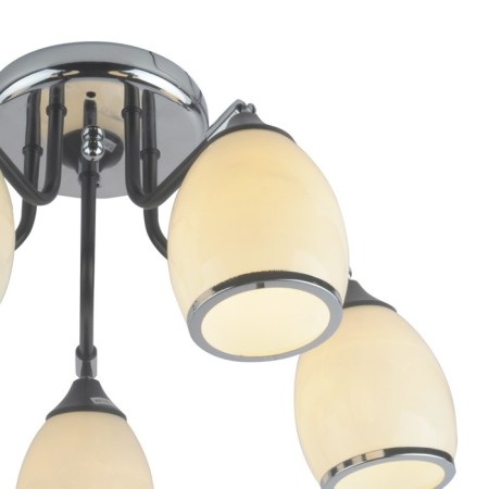 Ceiling lamp 5x60W E27, size 58x58x26 cm-2