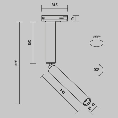 Technical TR142-1-6W4K-BS, LED, 6 W, 81.5x30x325 mm, 480 lm, 4000k, brass-10