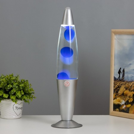 Lava-lamp "Blue drops" wax, E14 h = 41cm Risalux-1