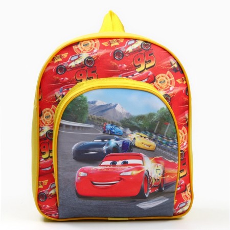 Backpack of a textile ditch with a pocket 25*24*9cm, wheelbarrows-4