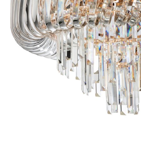 Ceiling light indigo, 12007/8C Gold. 8x40W, E14, 600x600x350 mm, transparent color-2