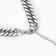 Gladiator chain narrow weaving, silver color, 50 cm