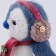 New Year's soft toy "Little Friend", penguin, blue color, for the New Year