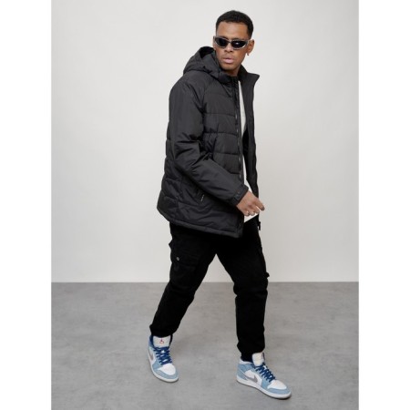 Male spring jacket, size 58, black color-6