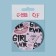 Folding mirror "Girl", with an increase, d = 7 cm, drawing mix
