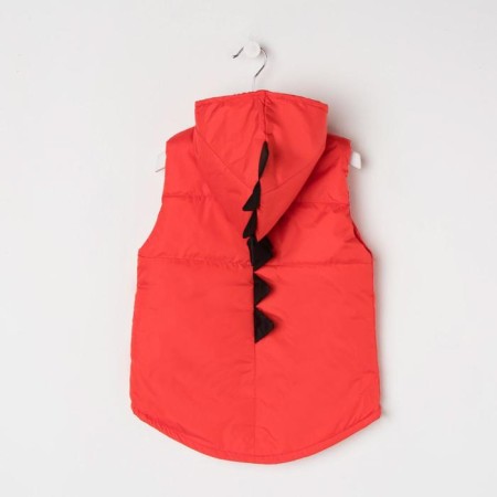 Children's vest, red color, height 86-92 cm-7