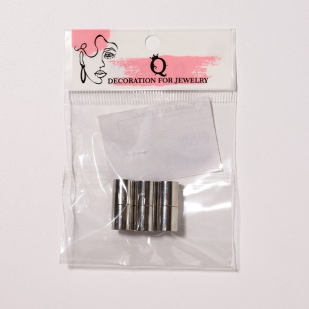 Magnetic lock castle, l = 20 mm, v.d = 8mm, (set 3pcs), silver color-4