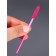 Brushes for eyebrows and eyelashes, silicone, set - 50 pcs, 10.5 cm, pink color