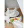 Ring for napkins "Bunny in gold", 7.5 × 3.5 × 11.5 cm, white color