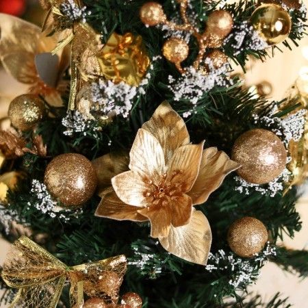 Christmas tree decor "festive" bow Ball ball, 28x58 cm, gold-1