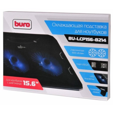 Buro Bu-LCP156-B214 15.6 "1xUSB 2X 140mmfan black laptop-3