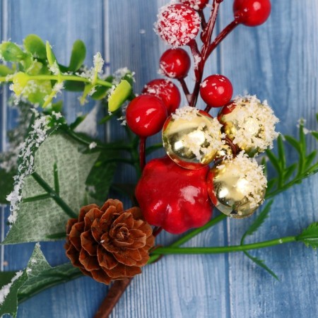 Decor "Winter Dreams" Berries Friges Leaves Bash, 19 cm-1