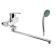 Bath mixer Zein Z2740, pour 35 cm, 35 mm cartridge, with a shower, chrome