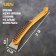 Metallic manual tundra brush, with a spatula, plastic handle, 4-row