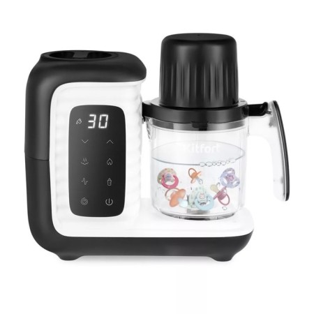 Kitfort KT-2323, stationary, 430 W, 0.45/0.3/0.2 l, black and white-4