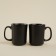 A set of porcelain mugs SL Home "Dark", black color