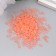 Glass beads 8/0 "matte translucent. Light orange" 10 g