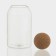 Glass Bank for bulk products with a cork cover "Eco", 800 ml, 9 × 18 cm