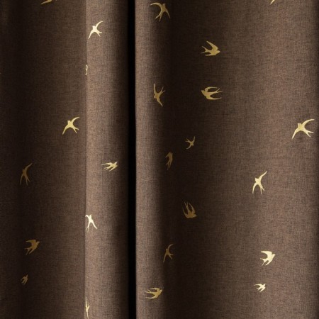 Set of curtains "Prime", size 145 x 280 cm - 2 pcs picked up - 2 pcs, chocolate color-2