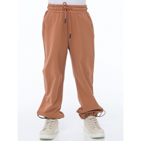 Pants for boys, height 86 cm, brown color-1