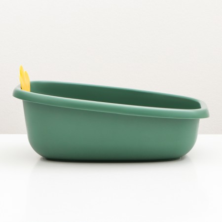 Toilet without an side 41 x 33.5 x 15.5 cm, green-2