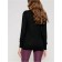 Female jumper with decorative assembly Conte Elegant, Size S, Black color