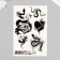 Tattoo on the body "h/b snakes and flowers" 10x15 cm